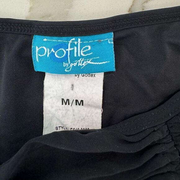 Profile, black, swim skirt, cover-up, black size medium - Picture 2 of 4